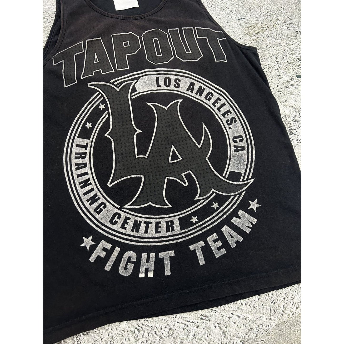 Tapout Vintage Y2K tank top black big logo