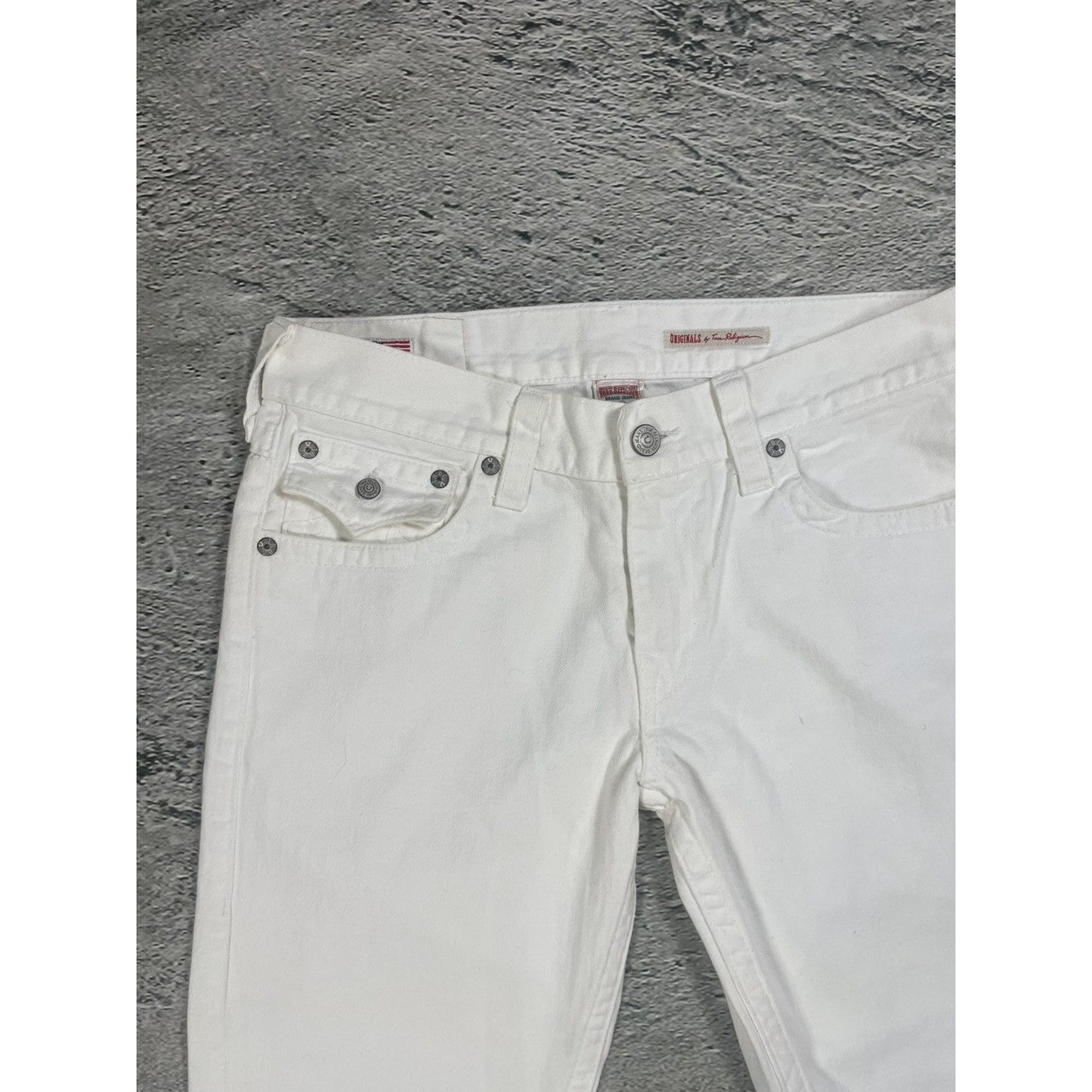 True Religion vintage white jeans Ricky