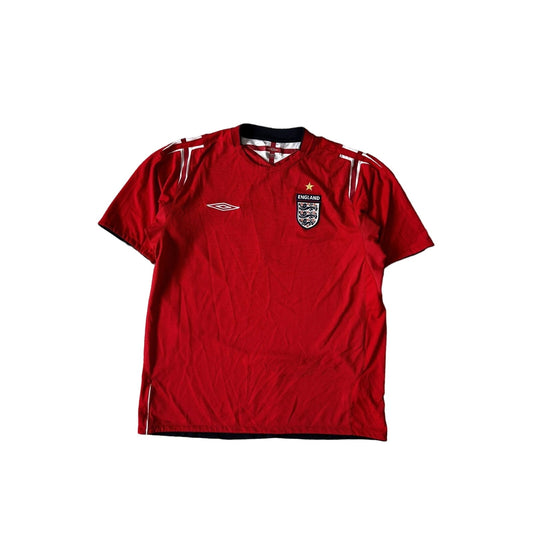 England vintage Umbro jersey 2004 2006 red away