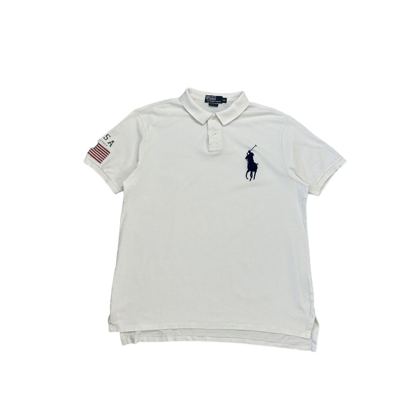 Polo Ralph Lauren vintage white polo USA T-shirt big pony