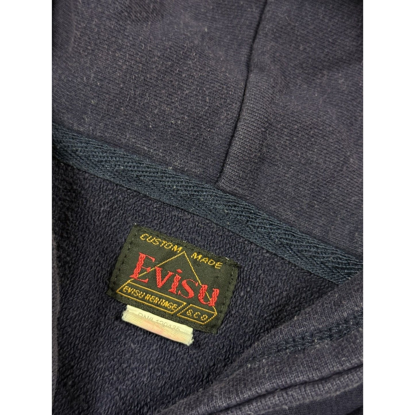 Evisu zip hoodie daicock big logo navy logo hoodie