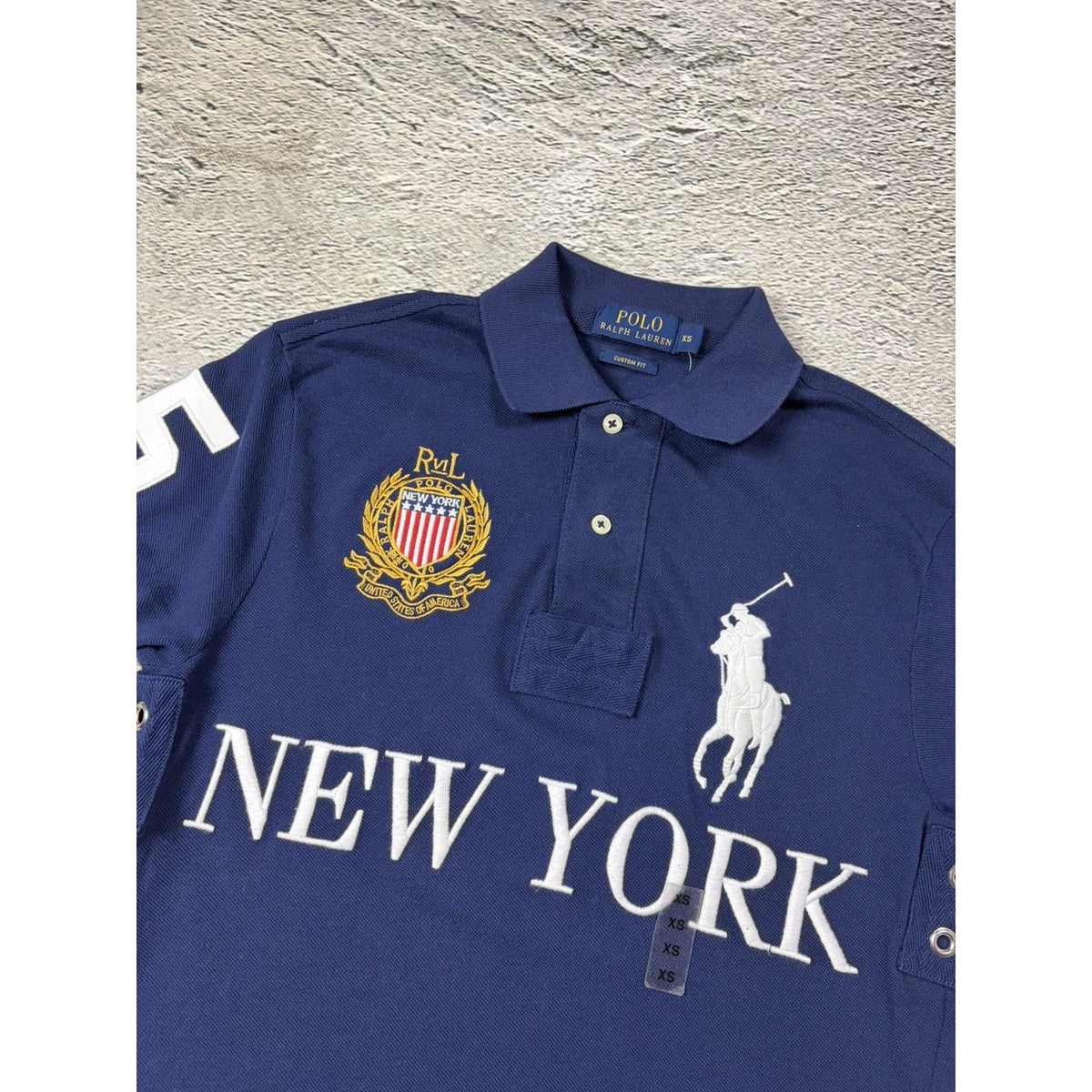 Chief Keef Polo Ralph Lauren New York navy blue Polo T-shirt
