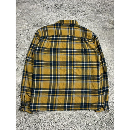 Stussy flannel shirt yellow checked vintage