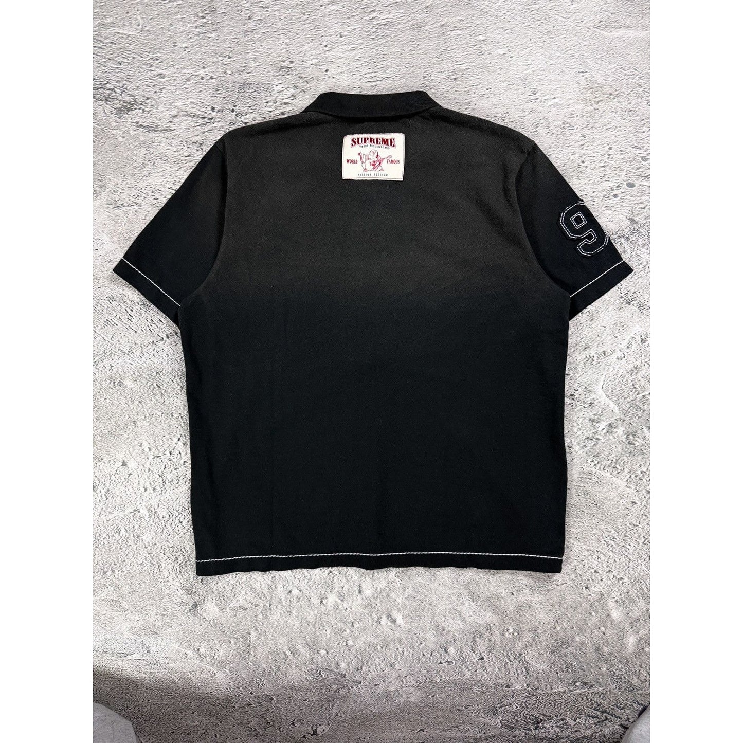 Supreme x True Religion polo shirt black XL