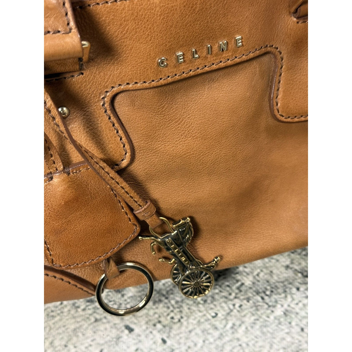 Celine orlov bag les cuirs sulky brown handbag 2006
