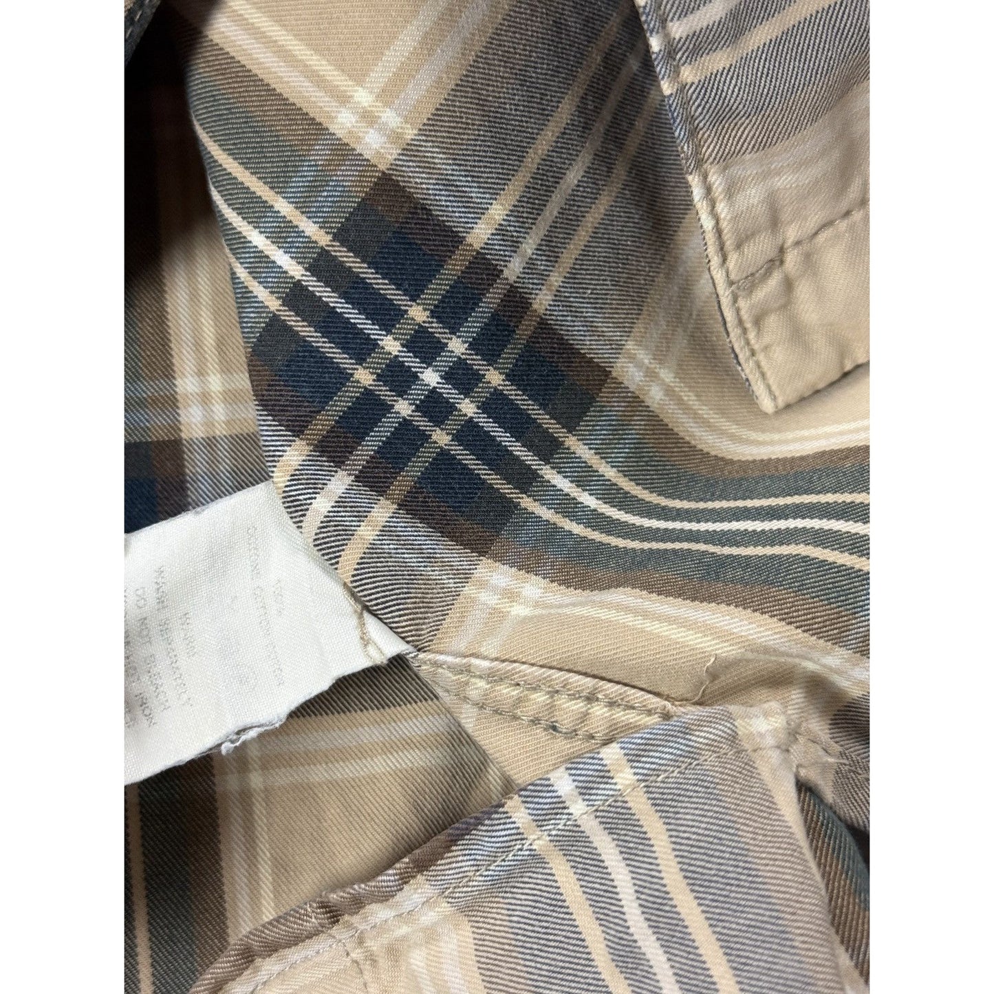Kapital button up shirt vintage beige checkered