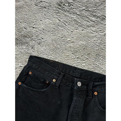 Levi’s 501 jeans black vintage denim pants straight UK Y2K