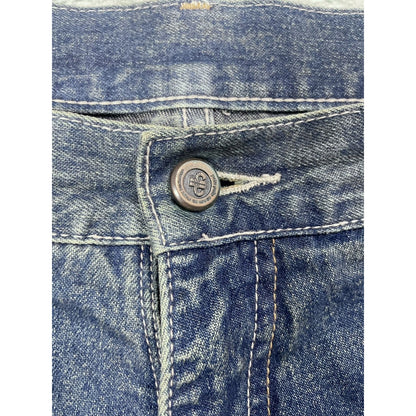 Pelle Pelle jorts big logo blue vintage denim shorts