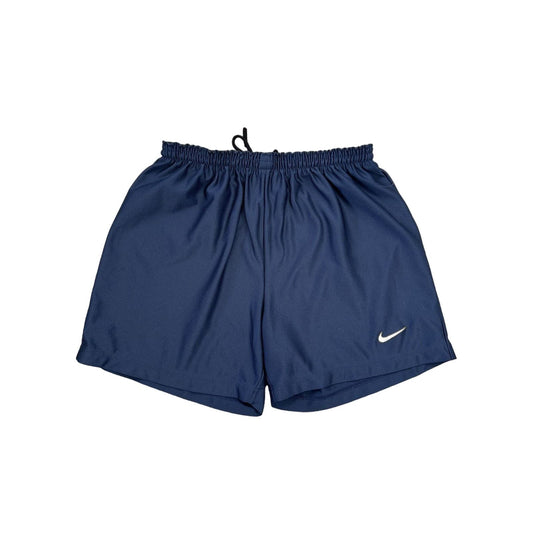 Nike vintage navy shorts track pant small swoosh Y2K