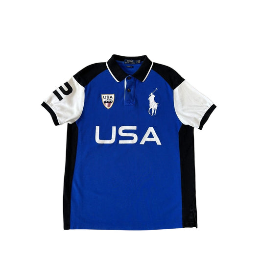 Chief Keef Polo Ralph Lauren USA Polo T-shirt vintage flag