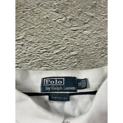 Polo Ralph Lauren t-shirt white blue striped Red big pony