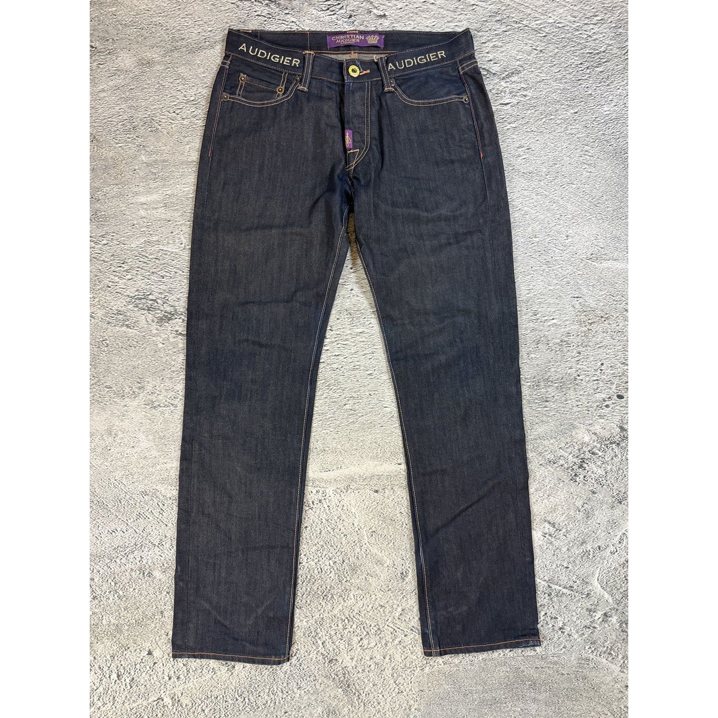 Ed Hardy Christian Audigier vintage jeans big logo pants