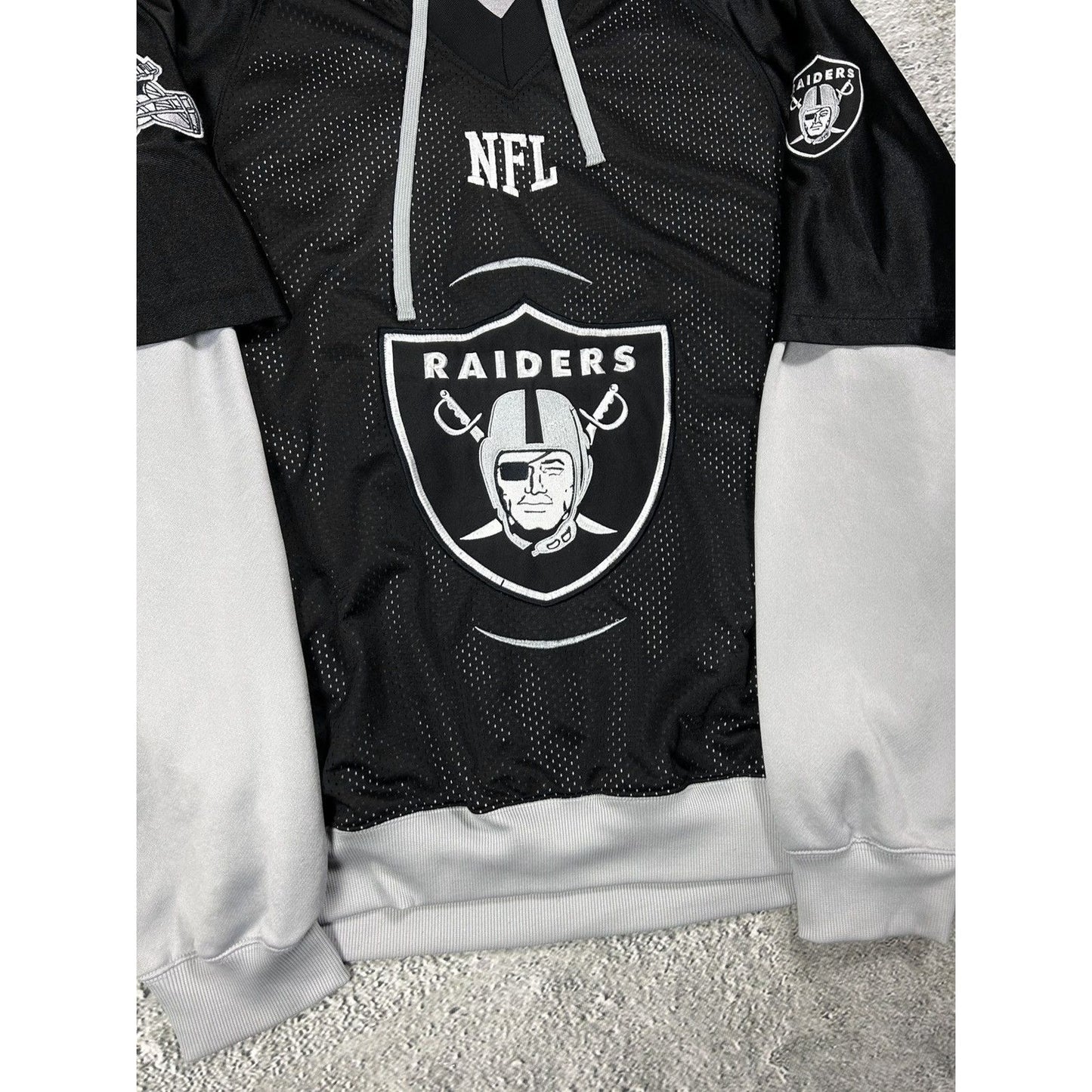 NFL Raiders Orlando hoodie with jersey black grey