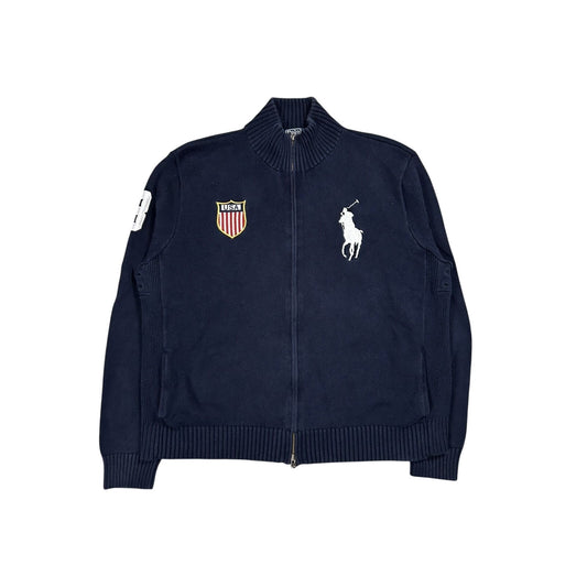Chief Keef Polo Ralph Lauren zip sweater big logo USA
