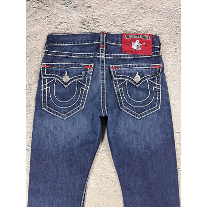 True Religion blue jeans Red Tab stitching Y2K Ricky