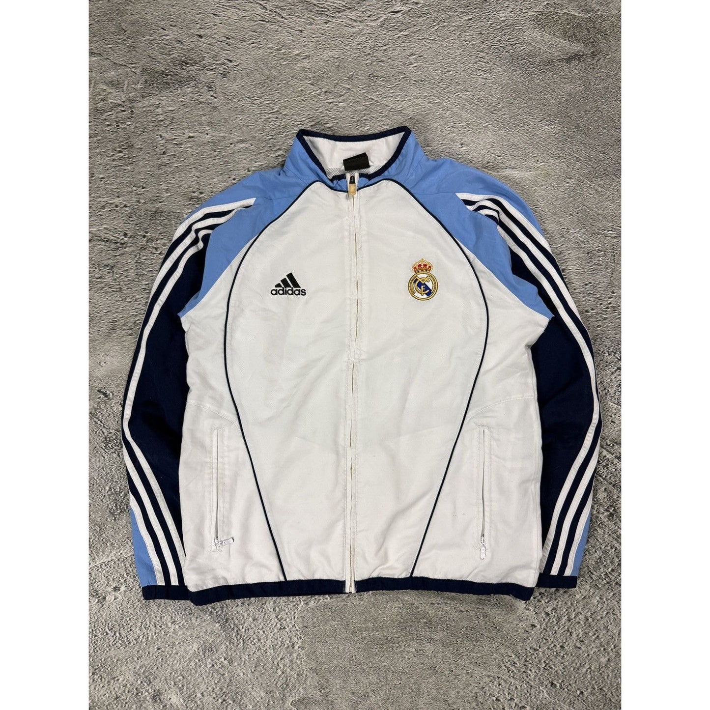 Real Madrid Adidas tracksuit White Blue 05/06 Vintage
