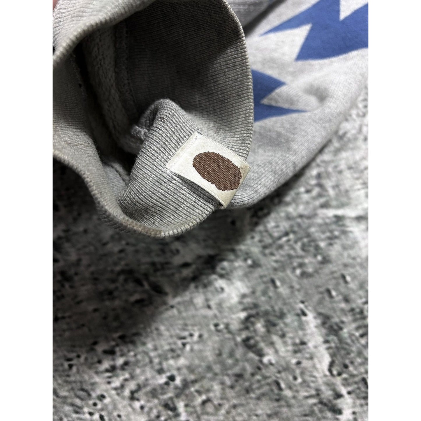 Bape sta zip hoodie grey blue full zip vintage Nigo Era