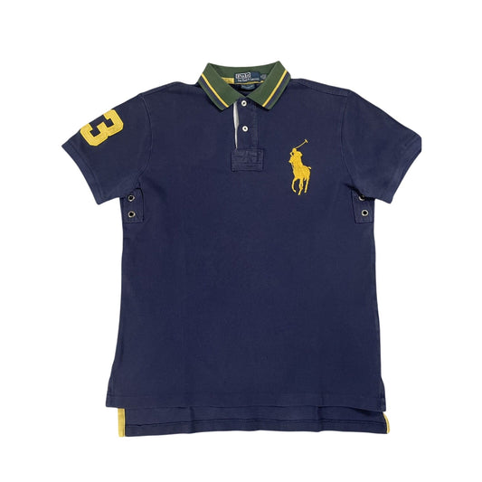 Chief Keef Polo Ralph Lauren big pony navy blue green collar