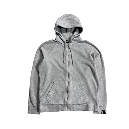 Diesel vintage grey zip hoodie Y2K