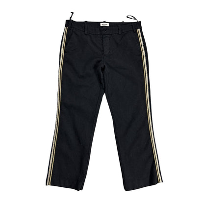 Zadig & Voltaire wool pants black gold