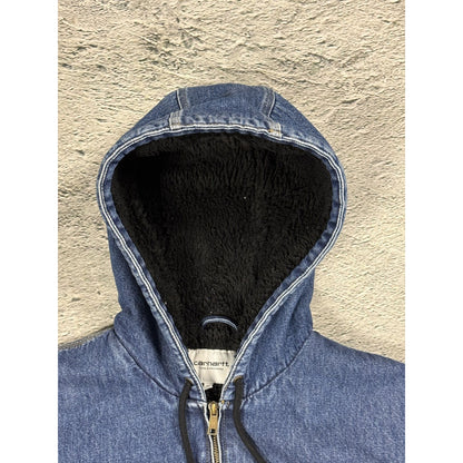 Carhartt Active Jacket Denim vintage blue sherpa