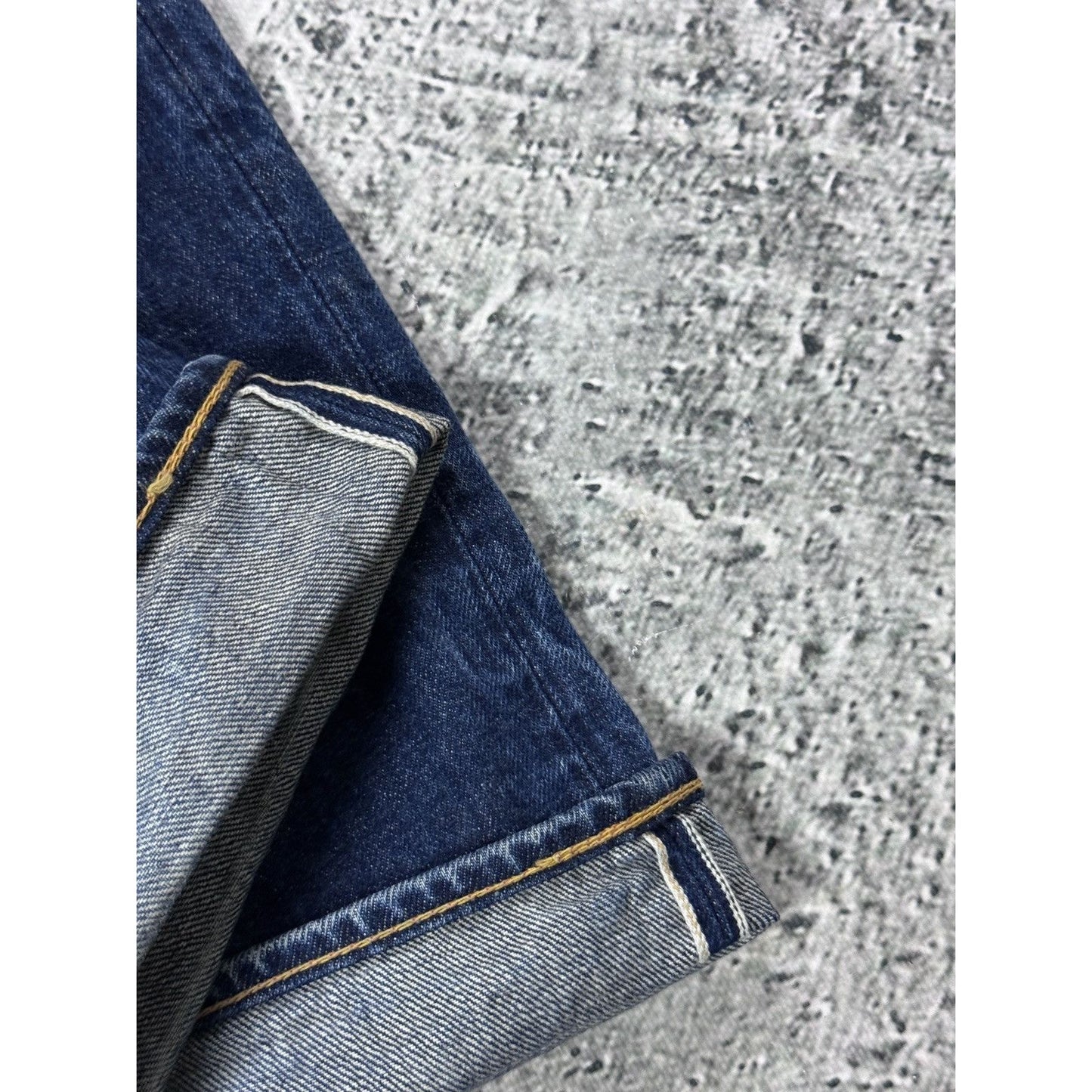 Evisu jeans white daicock big logo blue selvedge denim