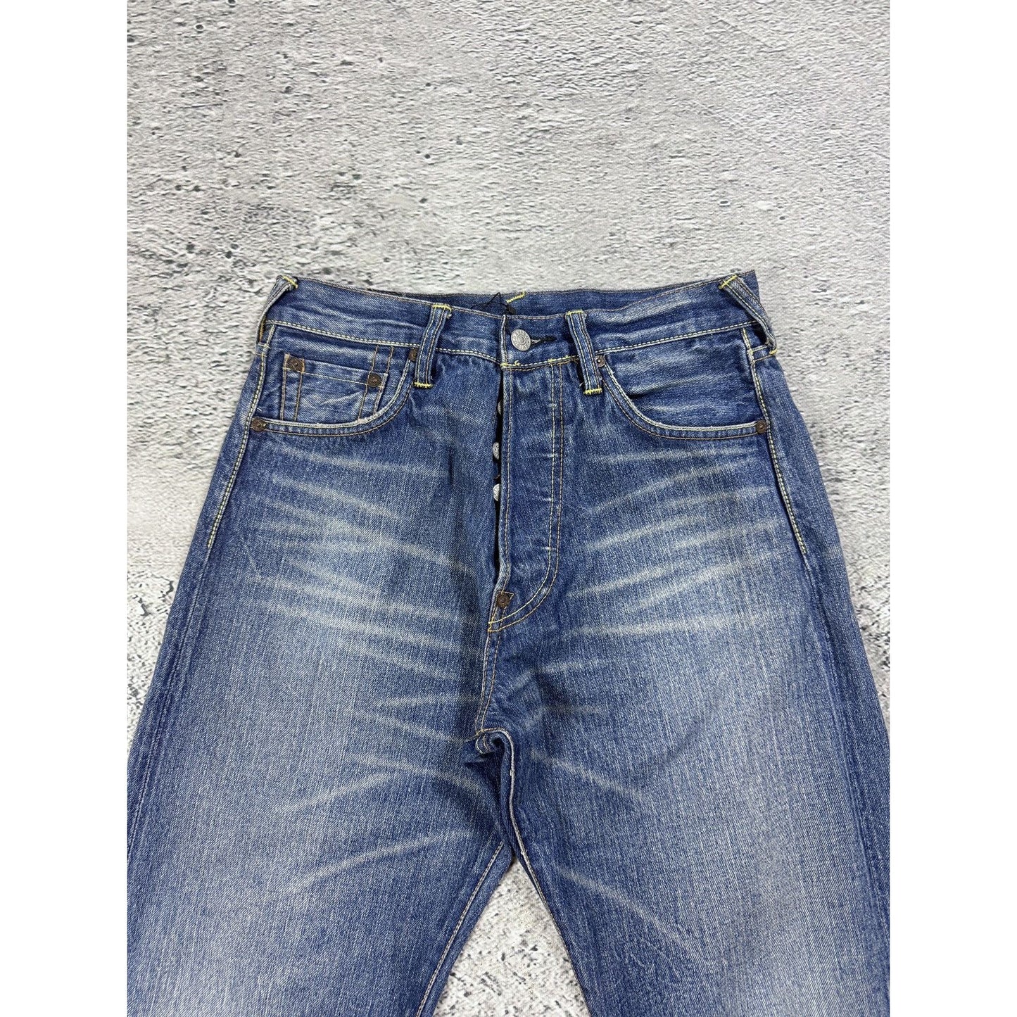 Evisu jeans vintage seagull logo selvedge denim