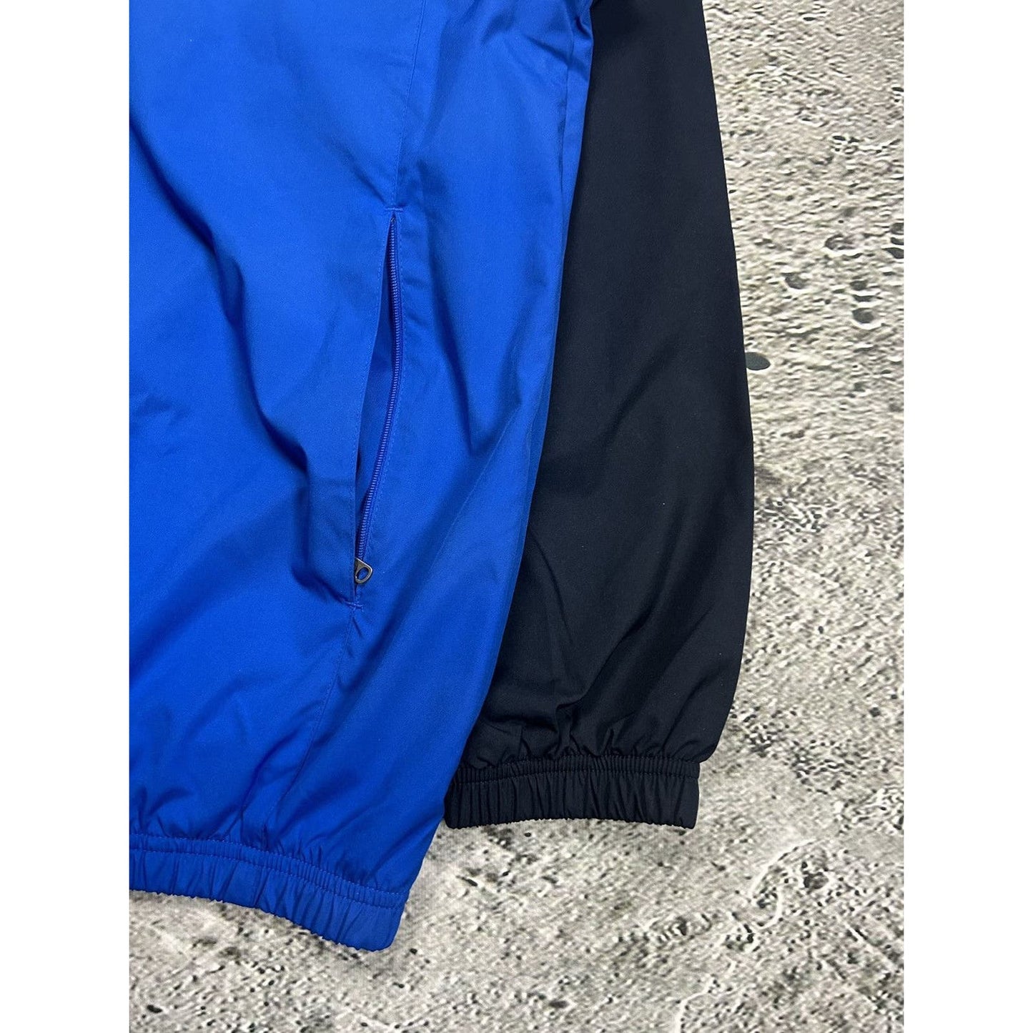 Nike track suit vintage navy nylon pants jacket drill Y2K