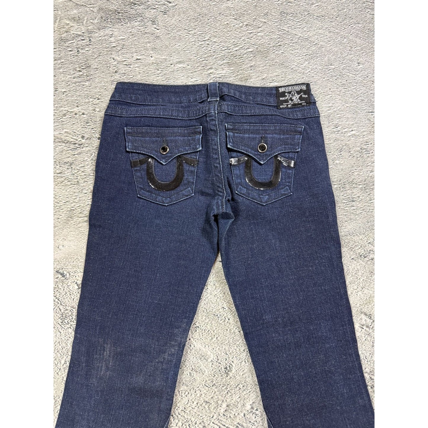 True Religion flared Joey jeans vintage navy black