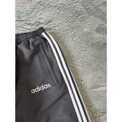 Adidas track suit vintage grey nylon track pants drill