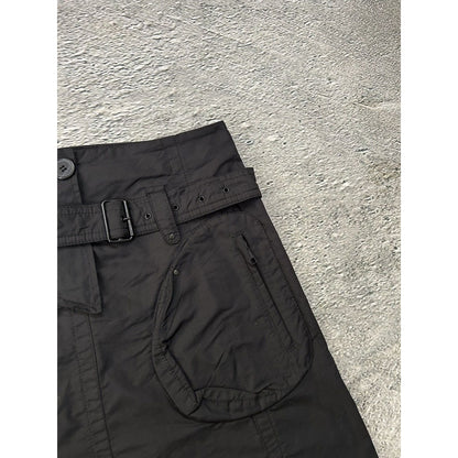 Japanese IKKS black skirt cargo multi pocket