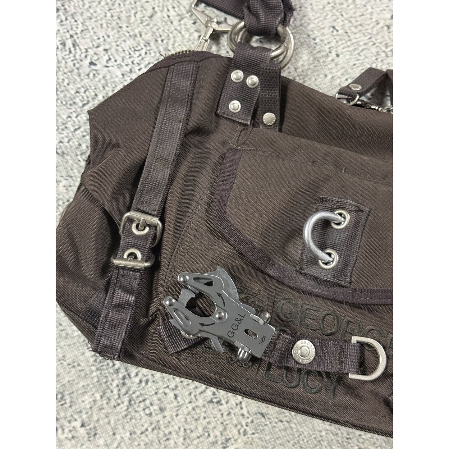 George Gina & Lucy crossbody paradise angel bag Y2K Brown