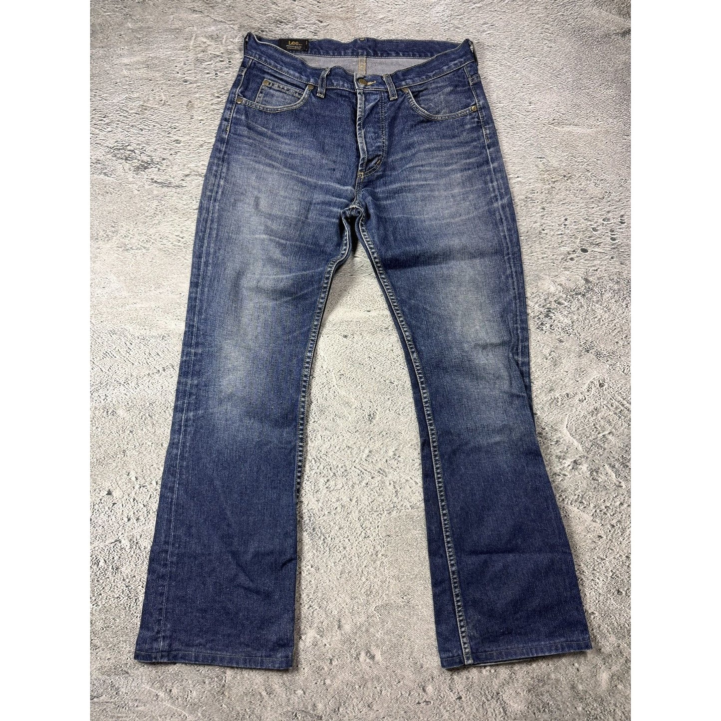 Lee flared bootcut jeans denim pants Y2K washed