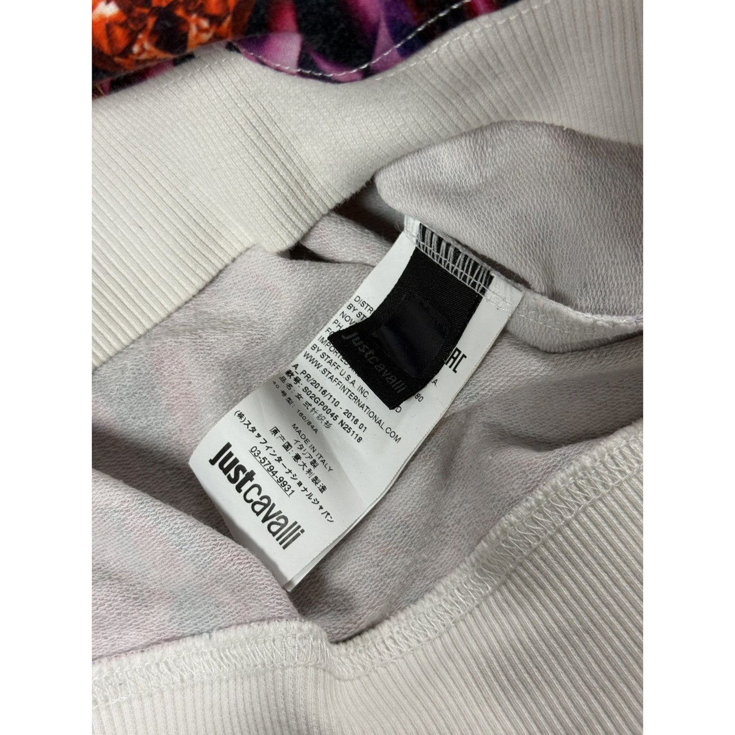 Just Cavalli sweatshirt psychodelic multicolor diamonds