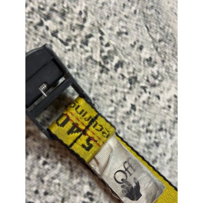 Off-White Yellow tape belt swag
