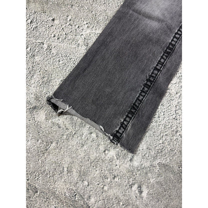 True Religion jeans grey black thick stitching Billy bootcut