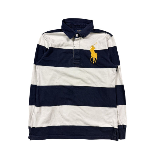 Chief Keef Polo Ralph Lauren navy white longsleeve striped big pony