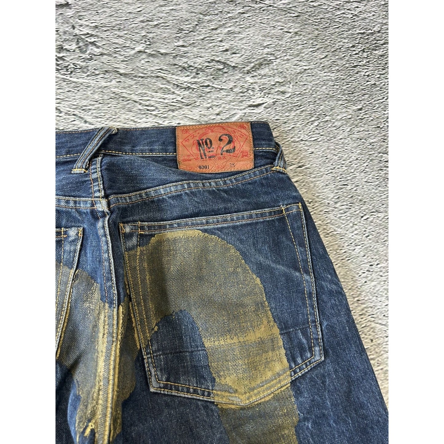Evisu jeans daicock big logo gold selvedge denim Japan
