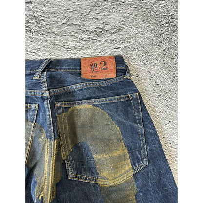 Evisu jeans daicock big logo gold selvedge denim Japan