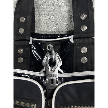 George Gina & Lucy bag latex black GG&L bag Y2K black