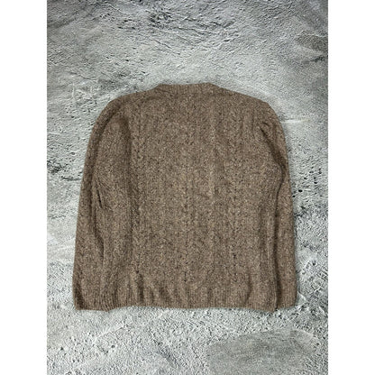 Gant Vintage Cable Knit Sweater brown
