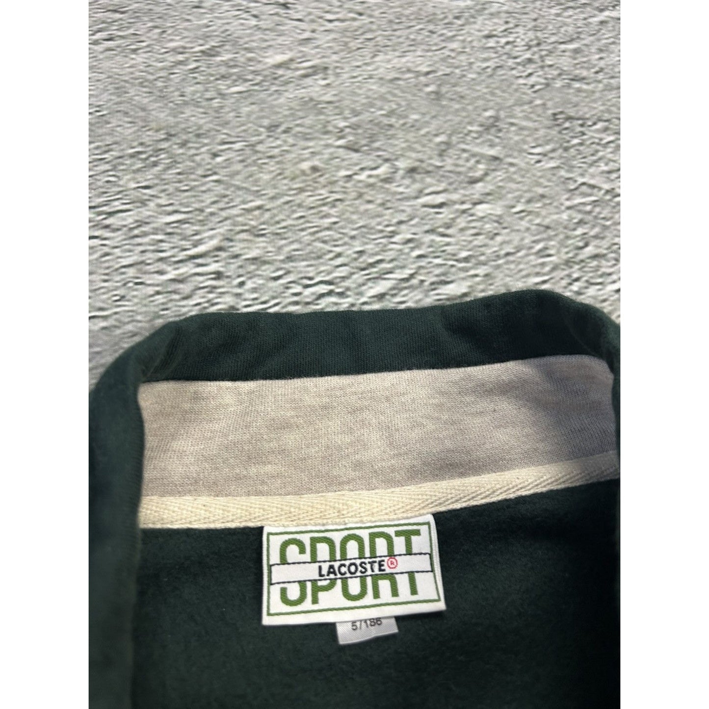Lacoste zip sweatshirt green track jacket 80s all crocodiles