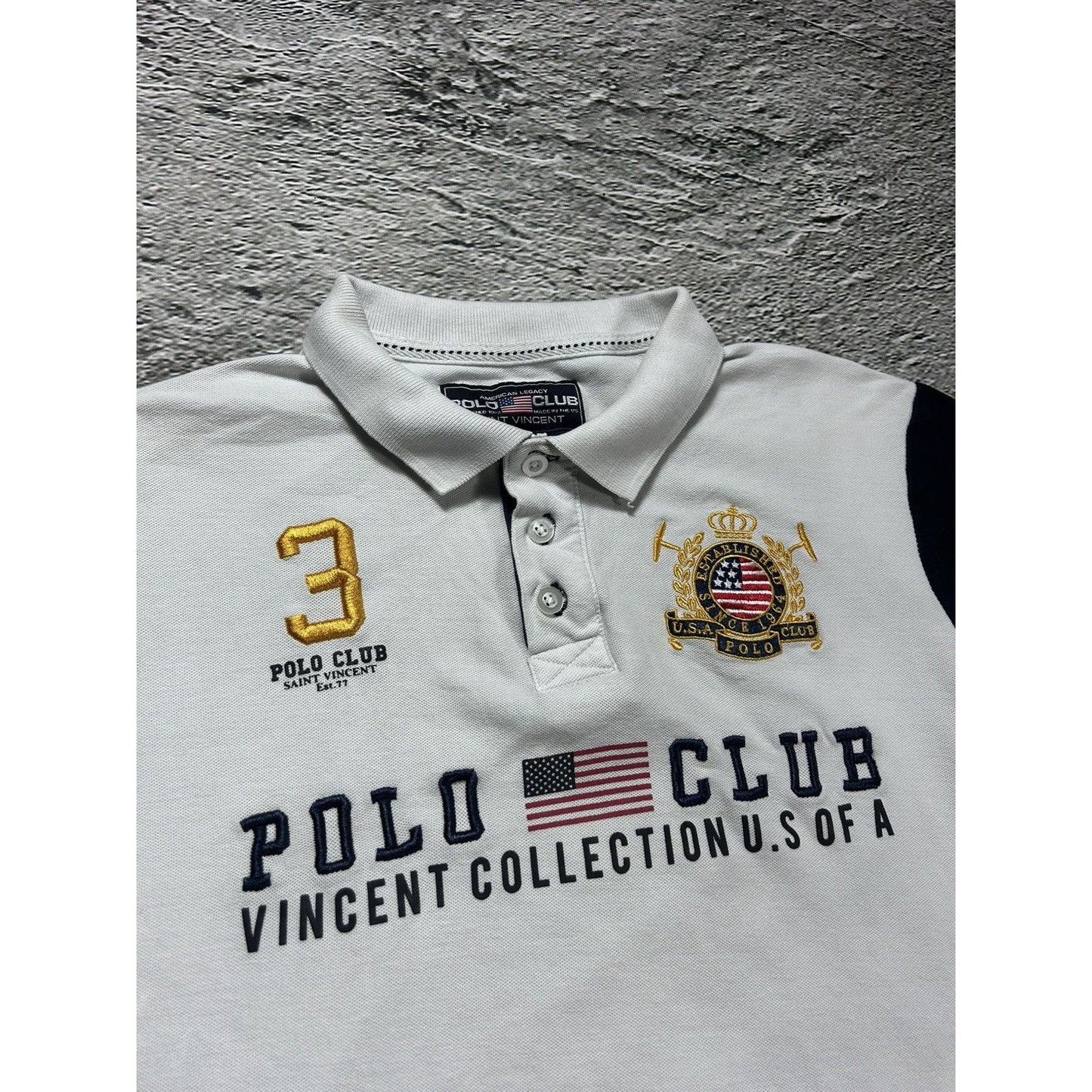 Chief Keef Polo USA white shirt Saint Vincent Club