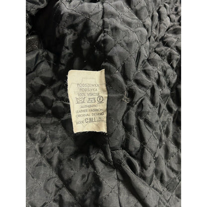 Vintage Leather Jacket Avant Garde Black