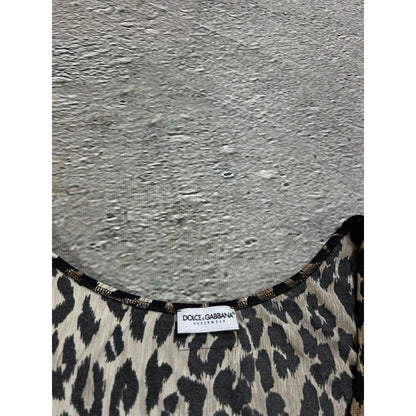 Dolce & Gabbana Cheetah Printed tank top sleeveless DG Y2K