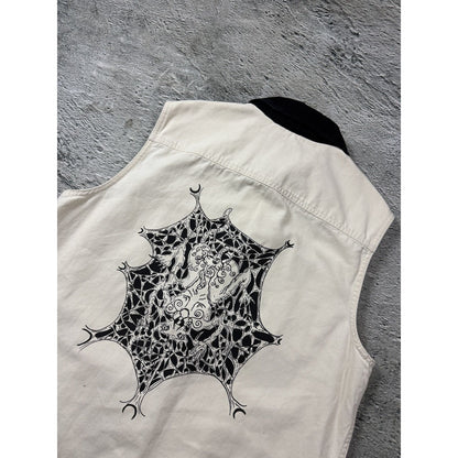 Vans Custom by Trashtodd tattoo artist vest screenprint