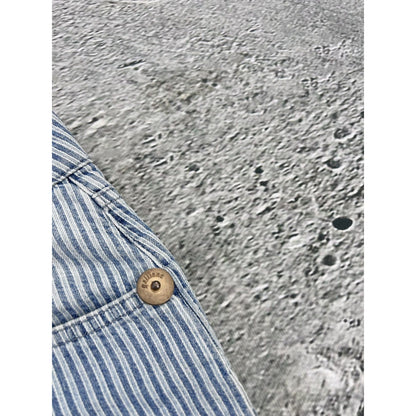 Galliano mini denim skirt striped blue