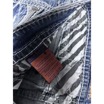Rock Revival vintage baby blue jeans Y2K straight jamon