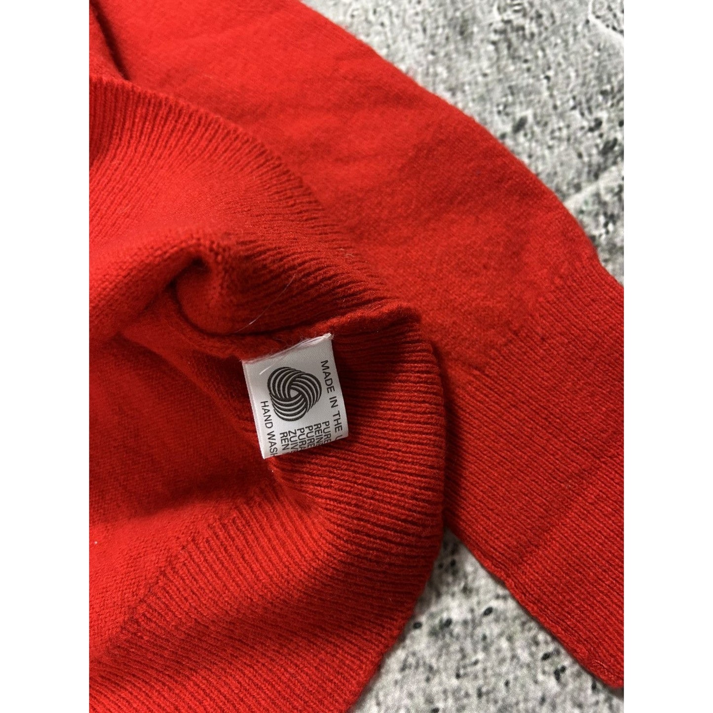 Burberrys vintage red sweater wool