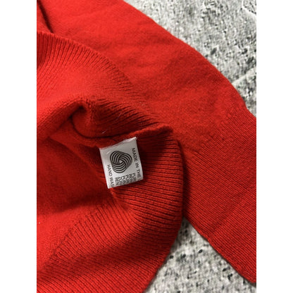 Burberrys vintage red sweater wool